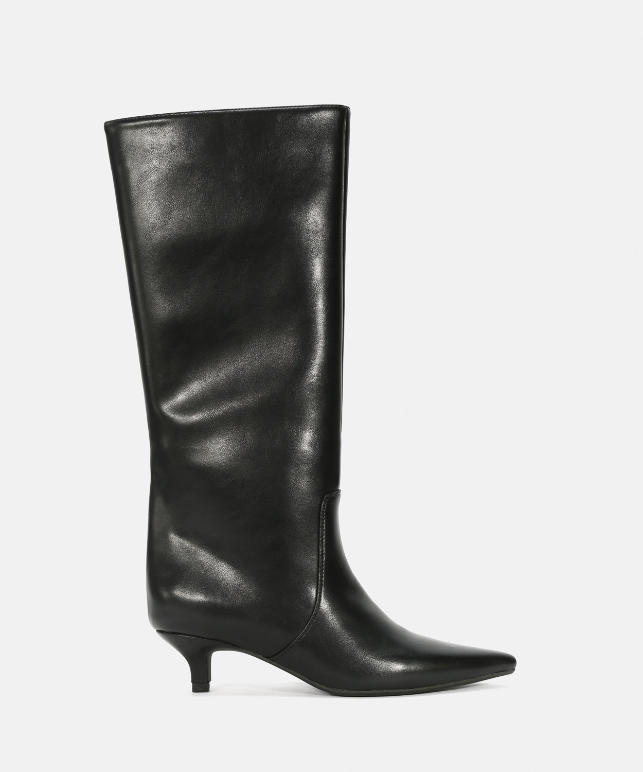 Botas altas negras tac&oacute;n kitten image number null